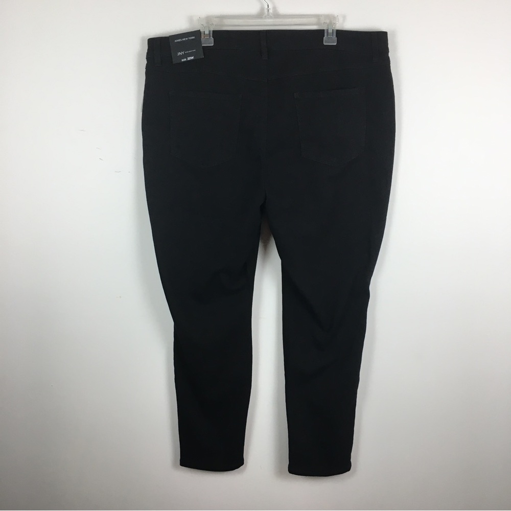 NWT Jones New York Repreve Black Jeans Sz 22W Stretch Skinny Eco Friendly Goth - Picture 8 of 13